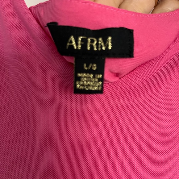 AFRM pink mesh long dress - Picture 5 of 5